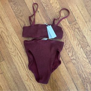 NWT Youswim Poise High Waist in Garnet